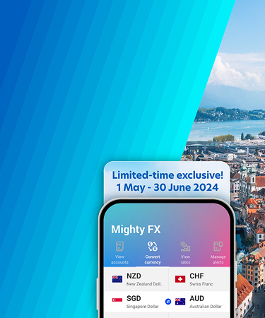 Get competitive FX rates wherever you go with Mighty FX