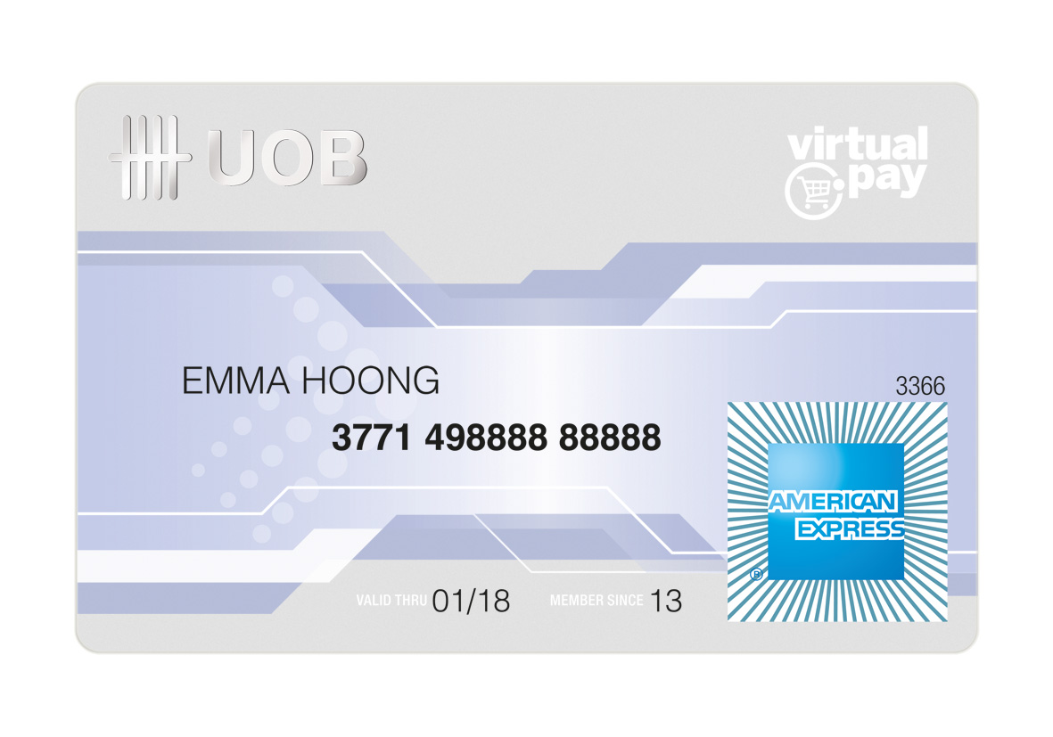 Virtual card try. American Express виртуальная карта. UOB Specialist.