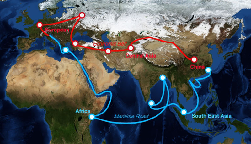 Map of the BRI