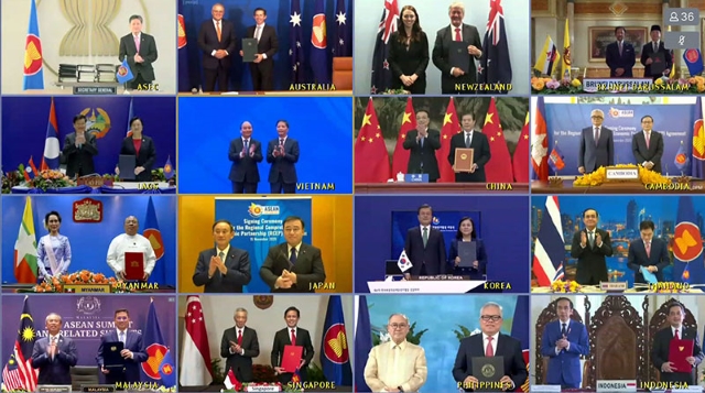 Virtual signing ceremony of RCEP