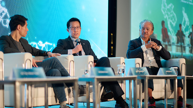Ian Wong (middle), Managing Director, UOB, during a panel discussion at the ASEAN Conference 2023.