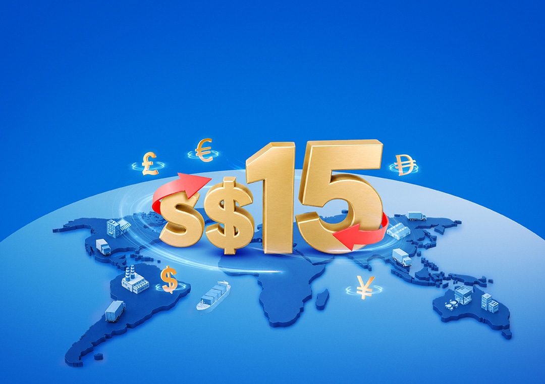 Make cross-border payments at just S$15 with UOB business account