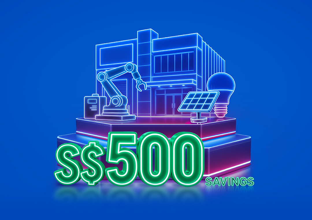 Finance upgrades to energy-efficient equipment and get S$500 vouchers