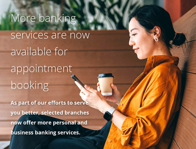 More banking services now available for appointment booking