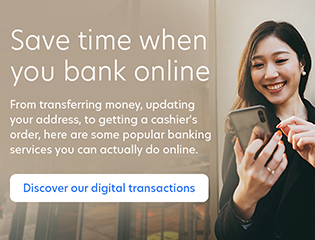 Save time when you bank online