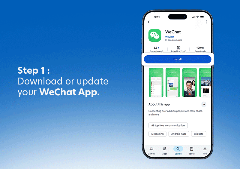 Steps to link your UOB UnionPay Card to your Weixin Pay (WeChat Pay) account