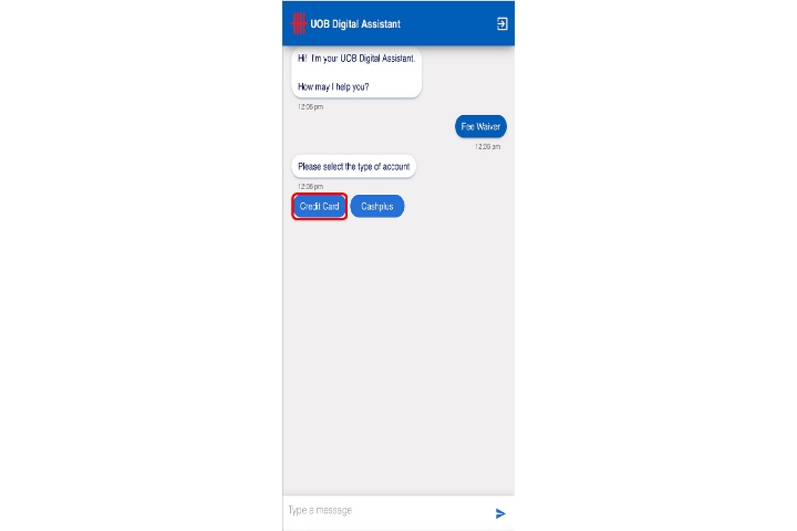 Select Credit Card Option