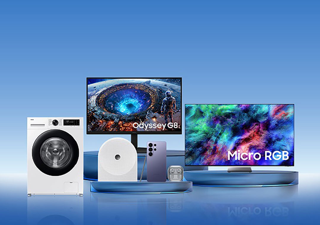 Get S$100 Samsung e-voucher<sup>1</sup> and 10% off at Samsung online store<sup>2</sup> when you apply for the UOB PRVI Miles Card!