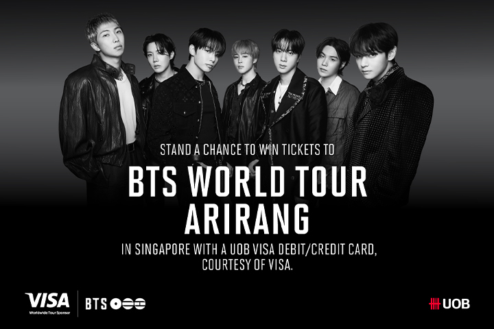 Stand to win tickets to BTS WORLD TOUR ‘ARIRANG’ IN SINGAPORE, courtesy of Visa