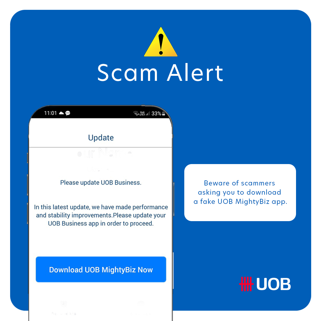 Is this a fake UOB banking app?