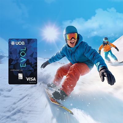 Enjoy 0% FX fees worldwide + up to 10% cashback on overseas spend with UOB EVOL Card!