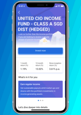 Set a lump sum investment from S$500 and/or monthly recurring from S$100
