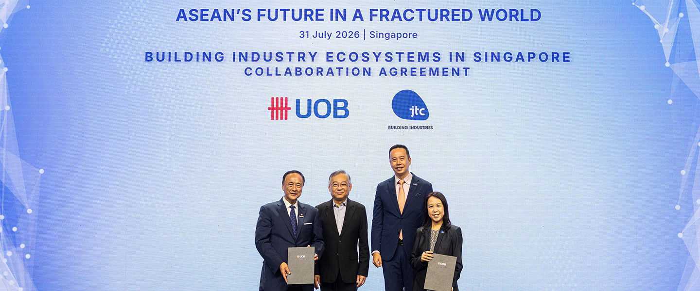 UOB and JTC sign Agreement to grow industry ecosystems in Singapore