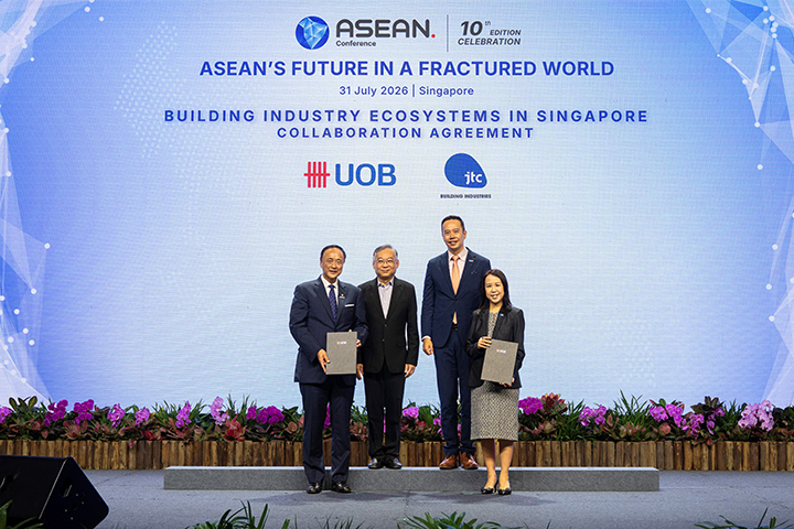 UOB and JTC sign Agreement to grow industry ecosystems in Singapore
