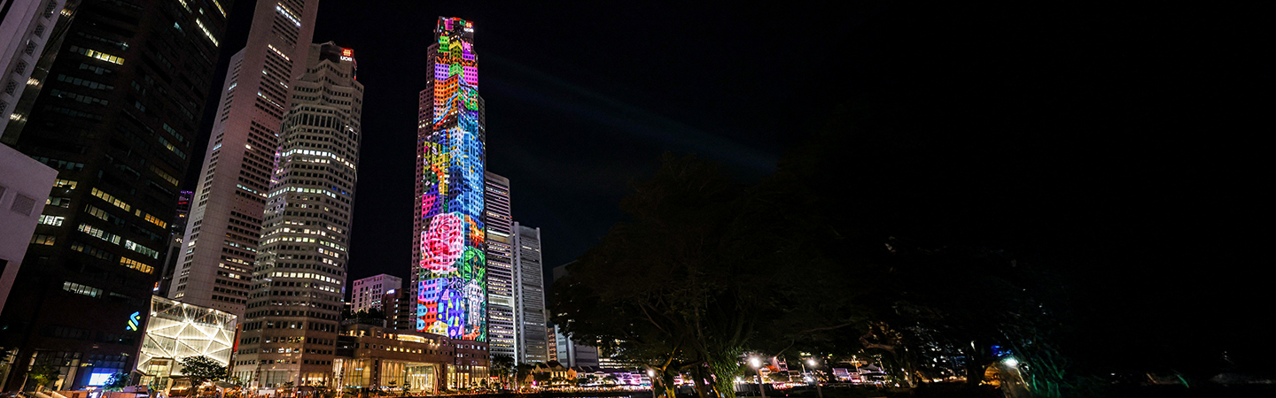 UOB Plaza Projection