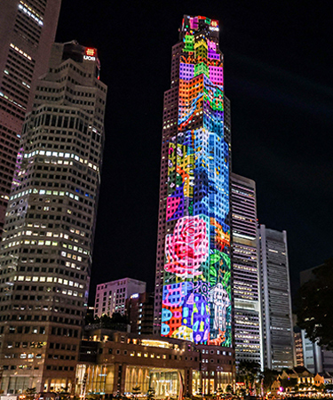 UOB Plaza Projection