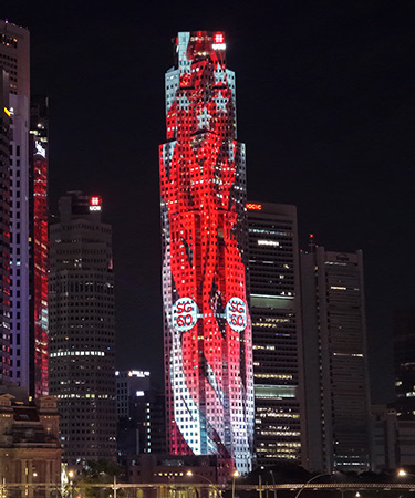 UOB Plaza Projection