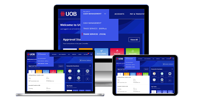UOB Infinity – Business Internet Banking Platform and Dashboard