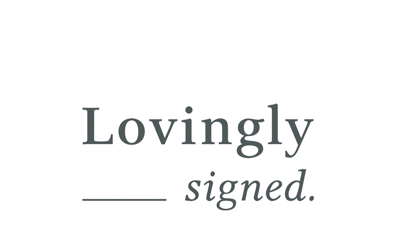 lovingly signed