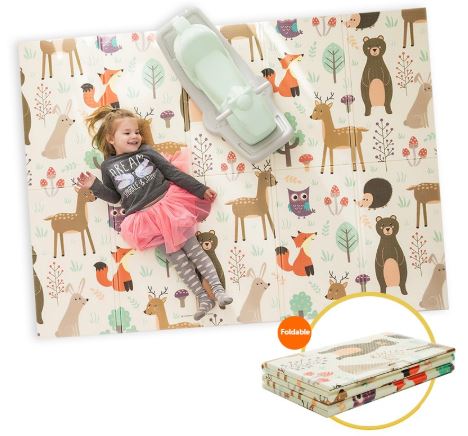 XPE Baby Play Mat Soft Eco-friendly Playmats Outdoor Carpet Foldable + Storage Bag S$38.98