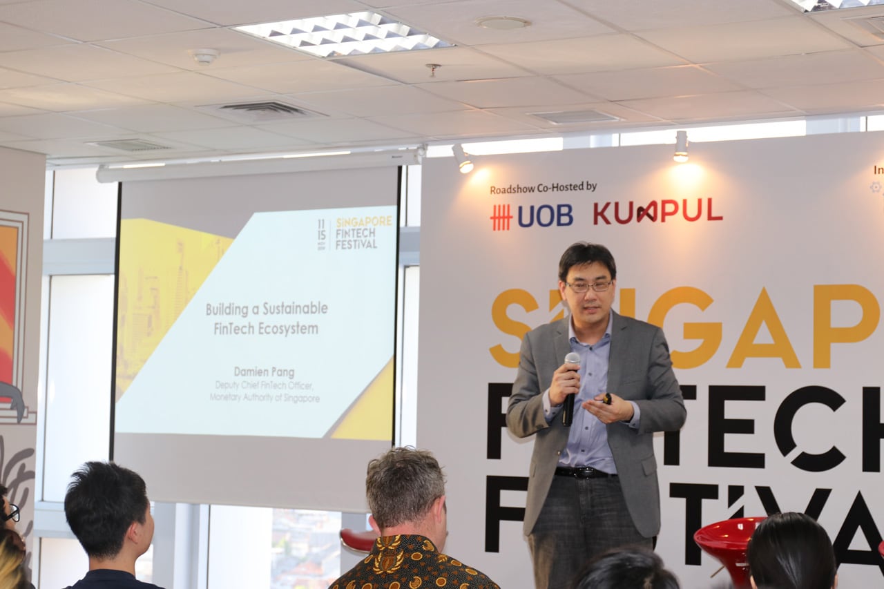 Mr Damien Pang from MAS provided insights on domestic, regional and global FinTech developments