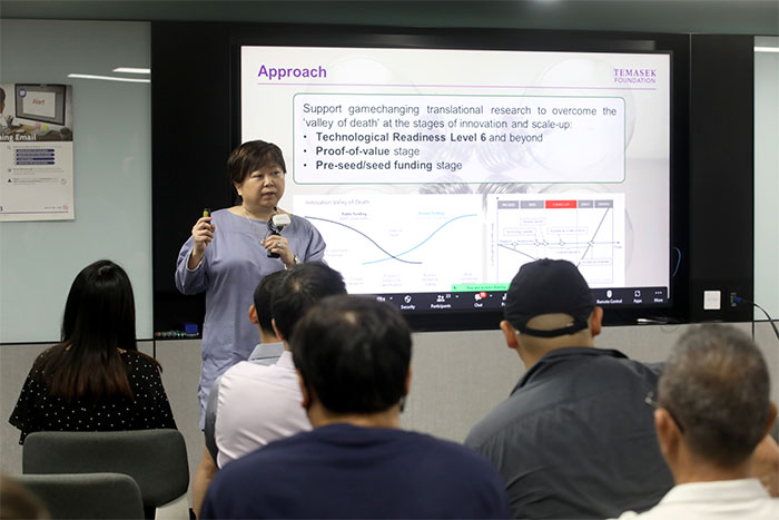 Heng Li Lang, Senior Director at Temasek Foundation, a non-profit organisation under the philanthropic arm of the Singapore state sovereign fund Temasek Holdings, shared about the organisation’s sustainability and funding goals in Week 3
