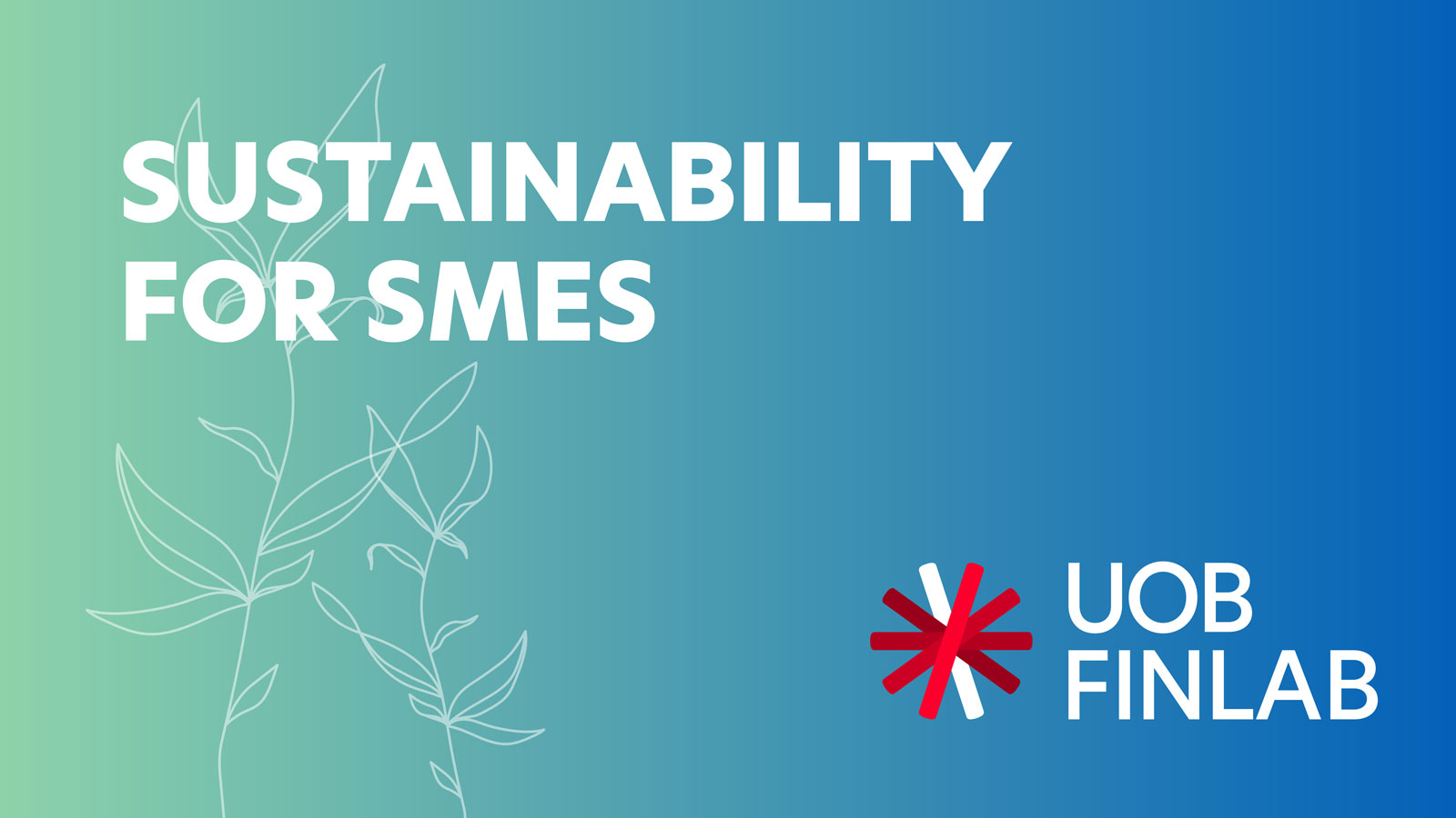 UOB FinLab - Sustainability Innovation Programme